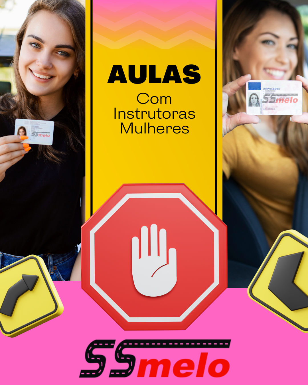 Post do instagram sobre tirar sua CNH moderno em amarelo (2)